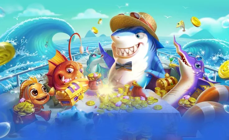 Visual dunia bawah laut untuk kategori permainan tembak ikan RAJAJUARA
